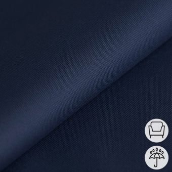 Tissu imperméable uni SAC bleu marine
