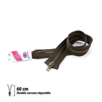 Eclair Prym - Fermeture éclair Z18 - double curseur Séparable 6mm - 60 cm