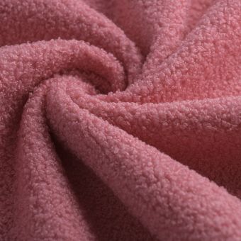 Tissu bouclette Belli légère rose bonbon