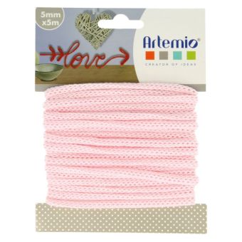 FIL TRICOTIN ROSE PASTEL - 5 M X 5 MM