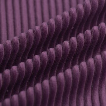 Tissu velours grosses cotes Bigboy violet