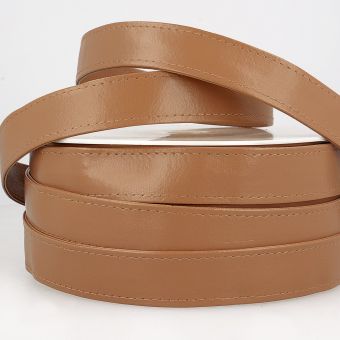 Sangle simili uni beige 25mm