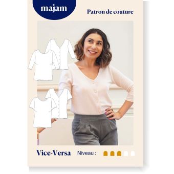 Patron couture Pull / T-shirt Vice-Versa - Taille : 34 à 48