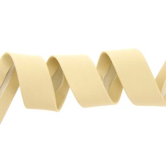 Biais simili cuir 20 mm beige