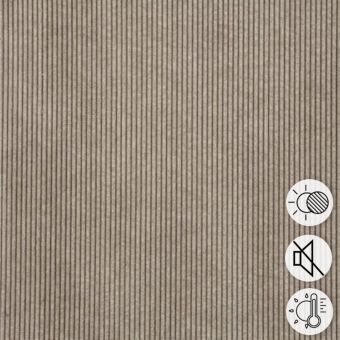 Velours thermique et obscurcissant alberta taupe