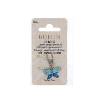 Tirette papillon bleu pour fermeture éclair - Bohin