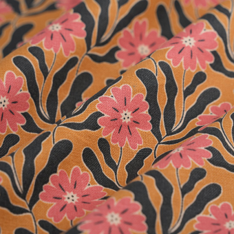 Tissu bachette Alphonsina jaune 