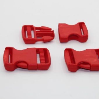 Lot de 3 boucles a ouverture rapide rouge