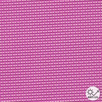 Toile grille ajourée mobilier extérieur PVC 150cm fuchsia