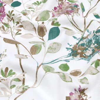 Bachette coton slub bel hortensia multicolore
