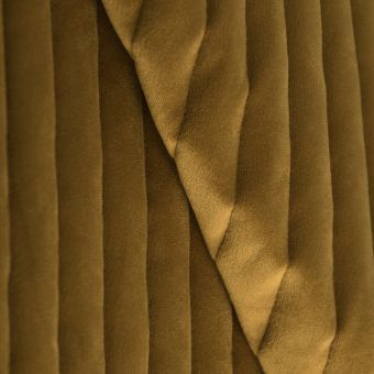 Tissu matelassé velours gold