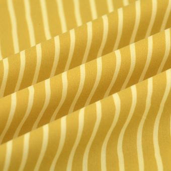 Tissu popeline premium ligne jaune Jaune Couture