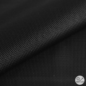 Tissu grille ajourée PVC noir