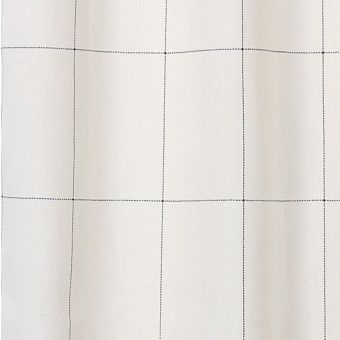 Tissu coton lin épais Julia carreaux beige