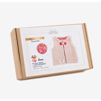 Kit couture DIY -  Liberty gilet berger