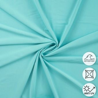 Tissu maillot de bain uni résistant UV et chlore bleu turquoise
