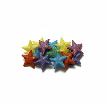 Sachet boutons étoiles scintillantes