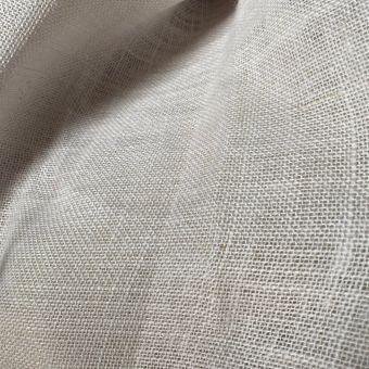 Toile jute colorée unie écrue