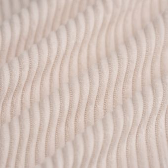 Tissu velours côtelé grosses côtes BigBoy écru