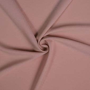 Tissu crêpe uni Suzy rose clair 