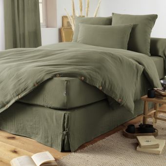 Drap housse "Gaïa" 90 x 190 cm "Gaze de Coton"