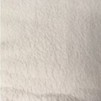 Tissu polaire doux et lourd uni crème