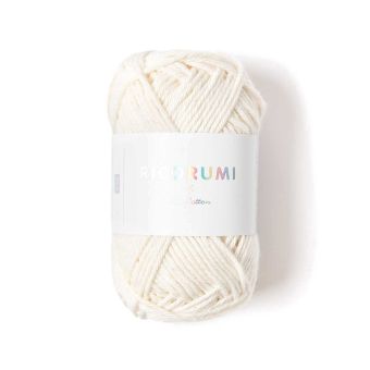 Fil à crocheter Creative Ricorumi dk crème 002 coton 57,5m - Rico Design