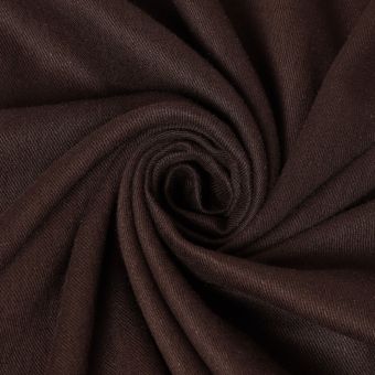 Tissu twill viscose lin viscose épais uni Oat Chocolate - Atelier Brunette