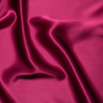 Tissu satin de soie prune uni fait en Italie