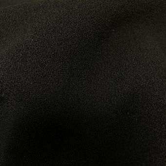 Tissu crêpe de laine Lubiana noir - Origine Italie