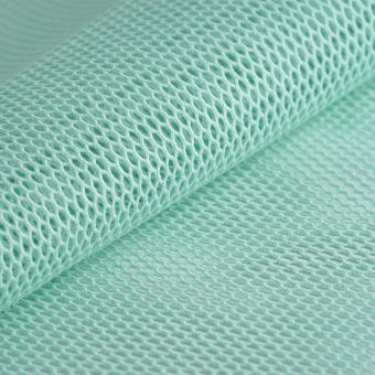Tissu filet coton bio vert menthe