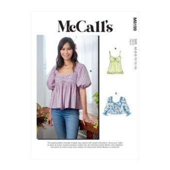 Patron McCALL's M8199A5 Top Femme 34-42