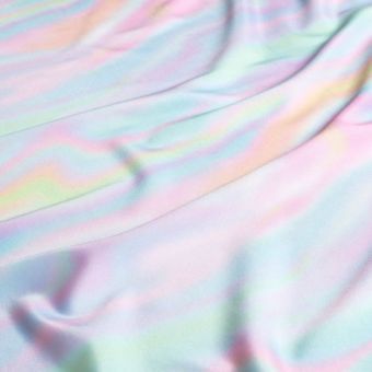 Tissu maillot de bain anti UV recyclé tie and dye multico