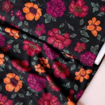 Maille jersey de viscose imprimée Dalia - Lise Tailor