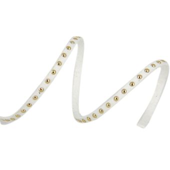 Ruban clouté blanc 5 mm