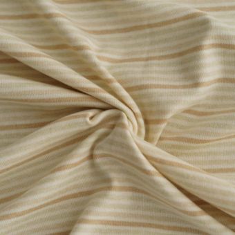 Tissu Côte 1x1 coton bio Baby rayures