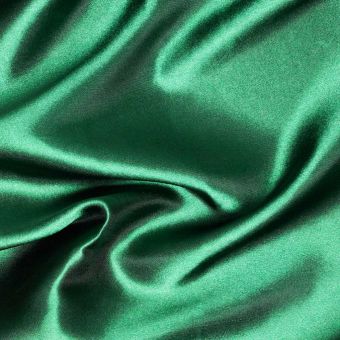 Tissu satin Lala uni vert foncé