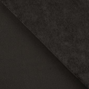 Tissu velours milleraies polyester élasthanne chocolat