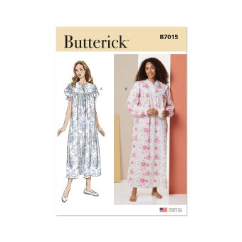 Patron Butterick B7015A Femme Vêtement de nuit XS au XXL