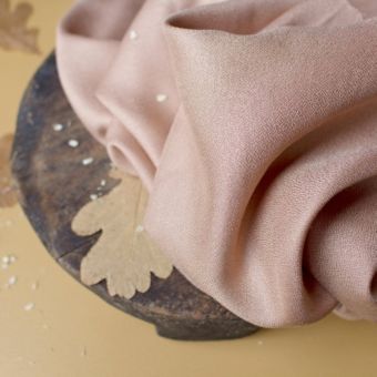 Tissu crêpe de viscose uni mapple - Atelier Brunette