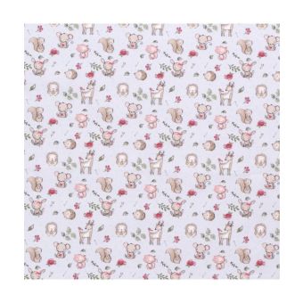 Tissu popeline enfant cerfs vendu par 50 cm