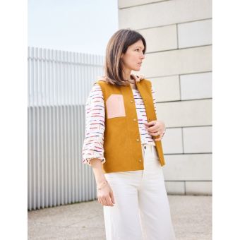 Patron Alcove gilet sans manche du 32 au 48 - Atelier Scämmit