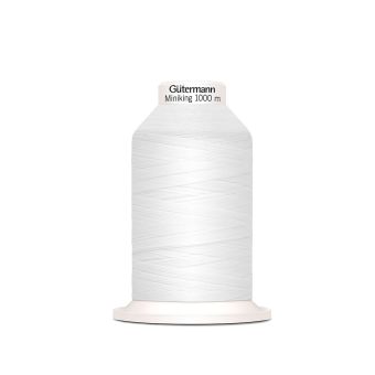 Cône de fil à coudre Miniking Gütermann - Blanc - COL 800
