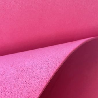 Tissu gomme caoutchouc EVA au mètre rose