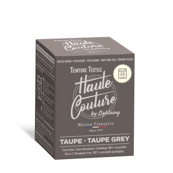 Teinture textile Haute Couture taupe
