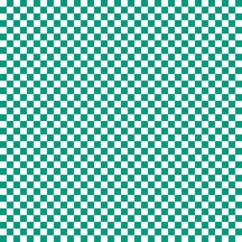 Tissu Impermeable Damier 26 Vert Mer, coupon 1m x laize (155cm)