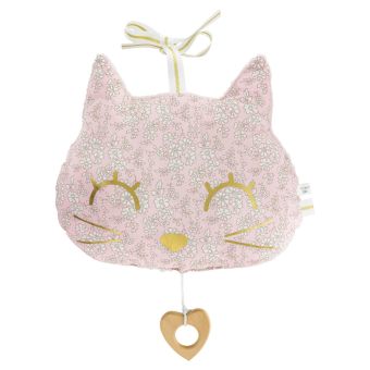 Kit couture mobile chat musical en liberty et microfibre