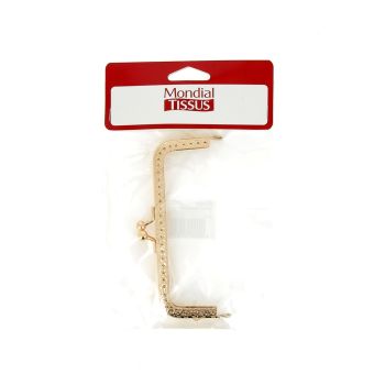 Fermoir doré rectangulaire 12.5 cm