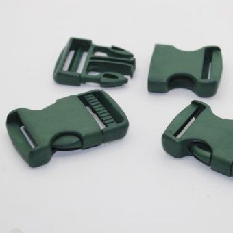 Lot de 3 boucles a ouverture rapide vert fonce