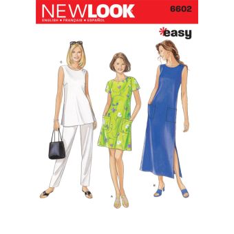 Patron New Look 6602 - robe femme